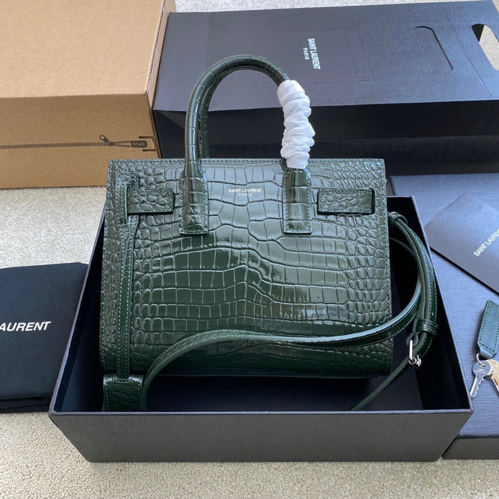 Saint Laurent Sac De Jour Nano Bag Green 392035