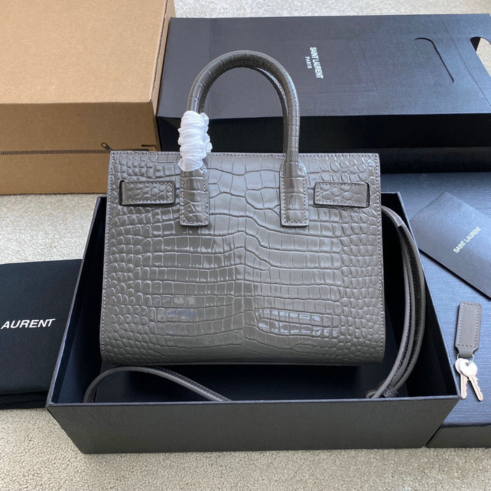 Saint Laurent Sac De Jour Nano Bag Grey 392035