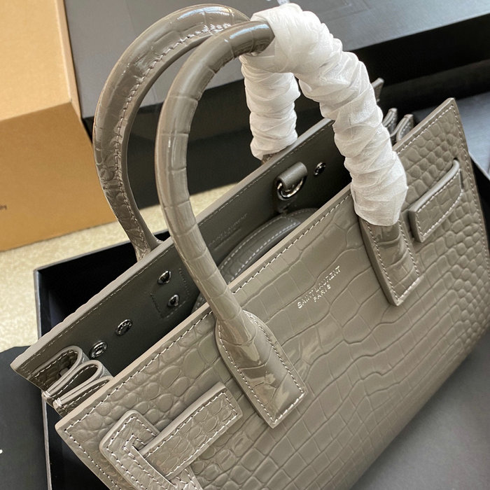 Saint Laurent Sac De Jour Nano Bag Grey 392035