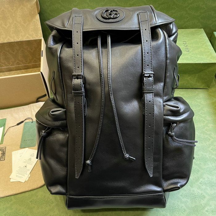 Gucci Backpack with tonal Double G Black 725657