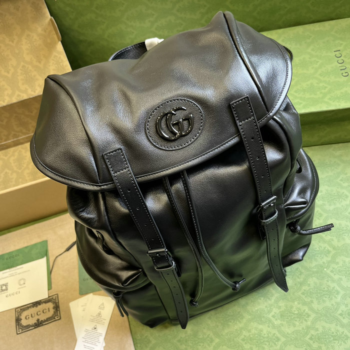 Gucci Backpack with tonal Double G Black 725657