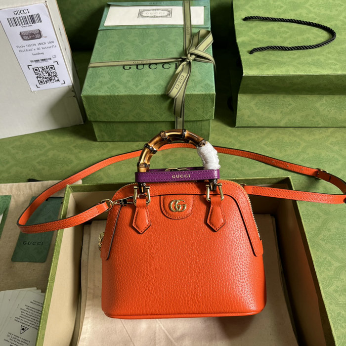 Gucci Diana mini tote bag Orange 715775