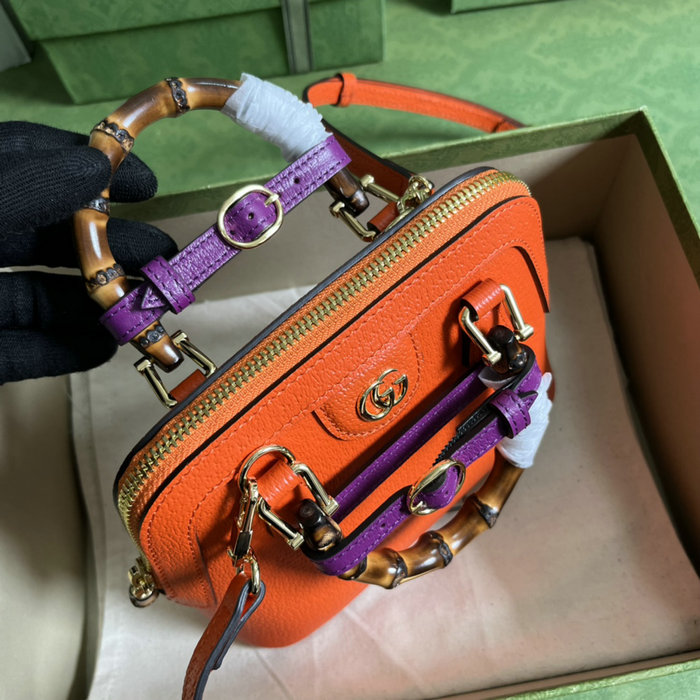 Gucci Diana mini tote bag Orange 715775