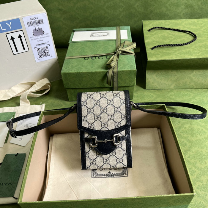 Gucci Horsebit 1955 mini bag Blue 625615