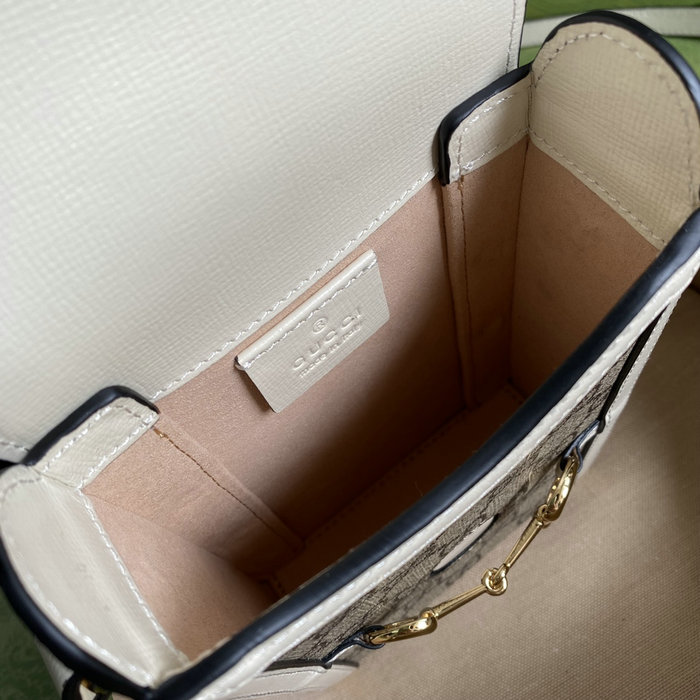 Gucci Horsebit 1955 mini bag White 625615