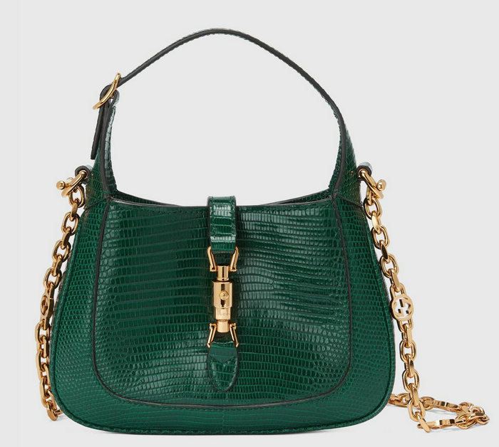 Gucci Jackie 1961 lizard mini bag Green 675799