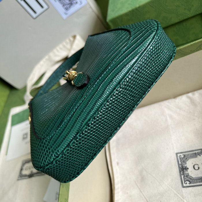 Gucci Jackie 1961 lizard mini bag Green 675799