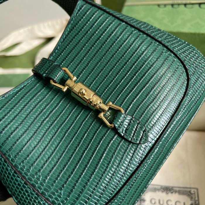 Gucci Jackie 1961 lizard mini bag Green 675799