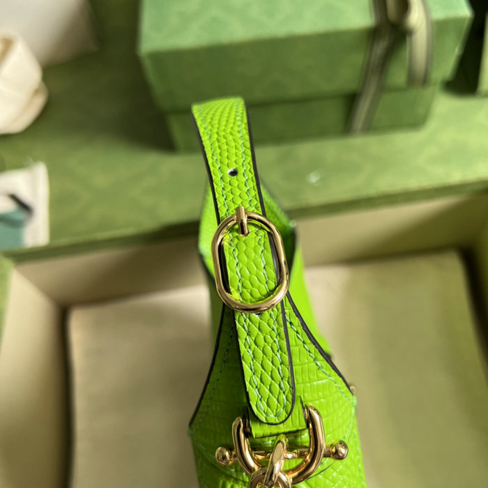 Gucci Jackie 1961 lizard mini bag Pastel Green 675799