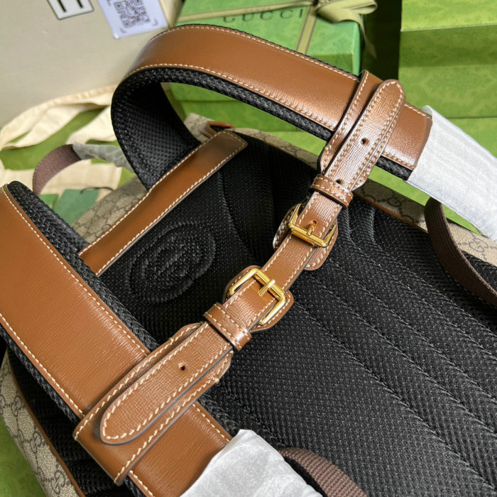 Gucci Medium backpack with Interlocking G Brown 696013