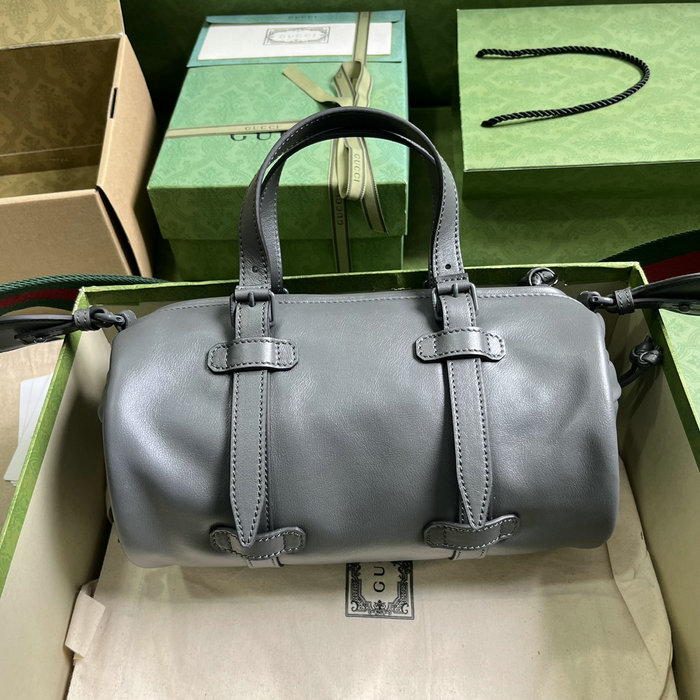 Gucci Small duffle bag with tonal Double G Grey 725701