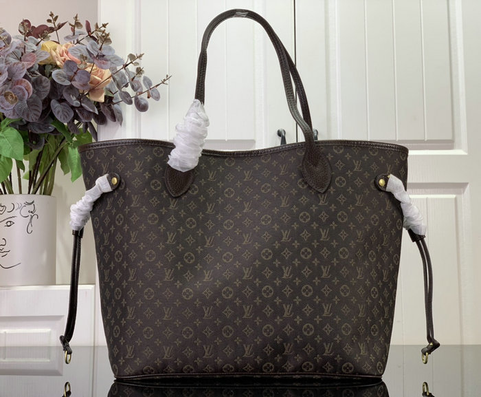 Louis Vuitton Denim Neverfull MM Coffee M40995