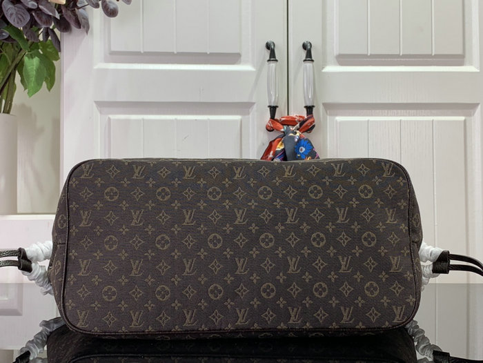 Louis Vuitton Denim Neverfull MM Coffee M40995