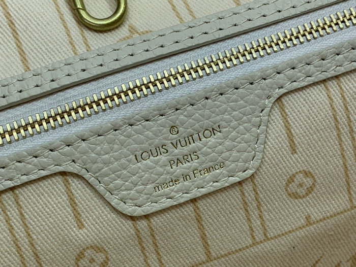 Louis Vuitton Denim Neverfull MM White M40995