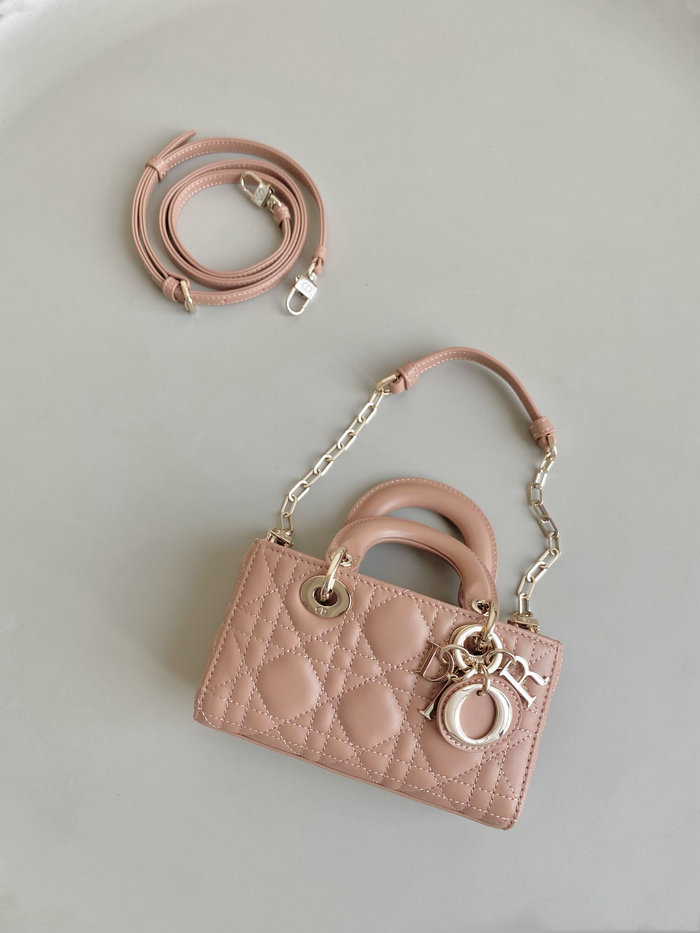 Mini LADY D-JOY BAG Pink DM3380