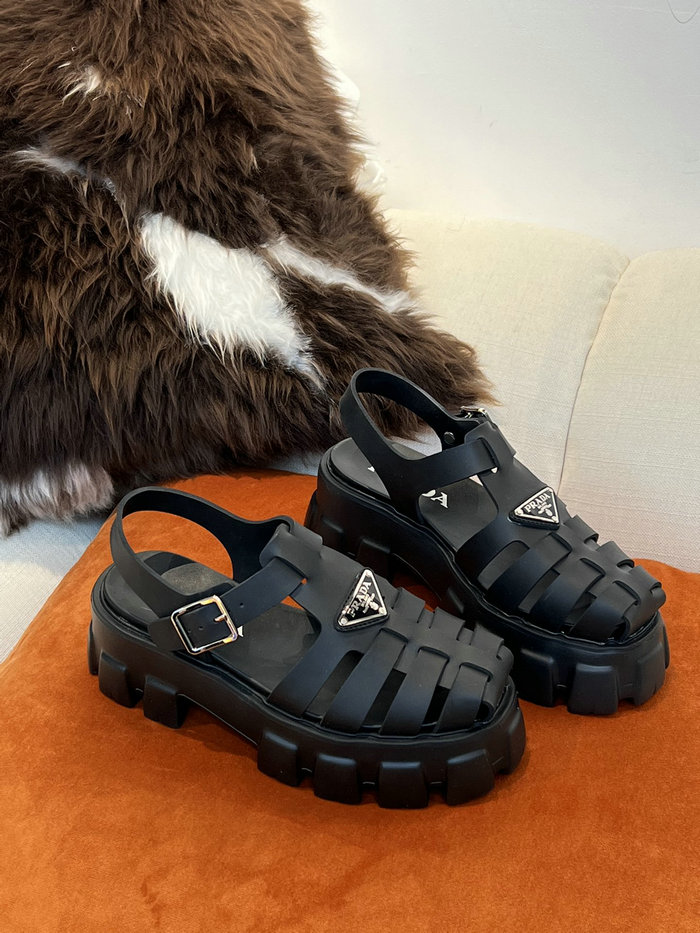 Prada Foam rubber sandals Black SDP051402