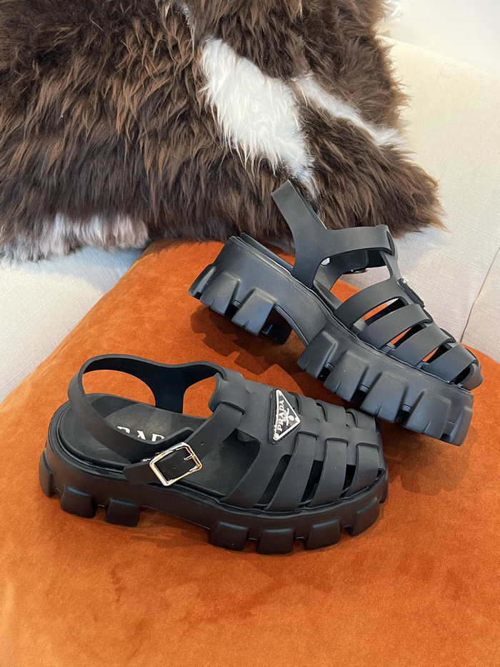 Prada Foam rubber sandals Black SDP051402