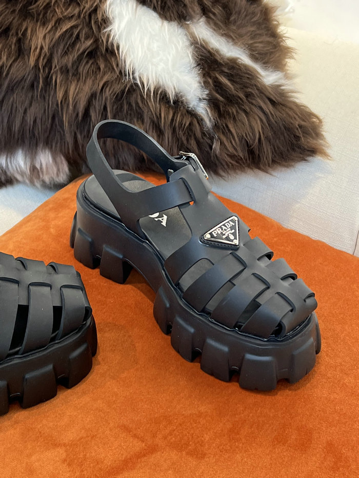 Prada Foam rubber sandals Black SDP051402