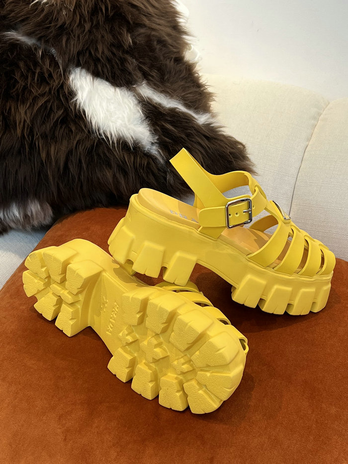 Prada Foam rubber sandals Yellow SDP051402