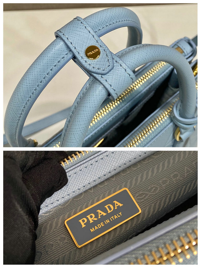 Prada Saffiano leather handbag Blue 1BA896