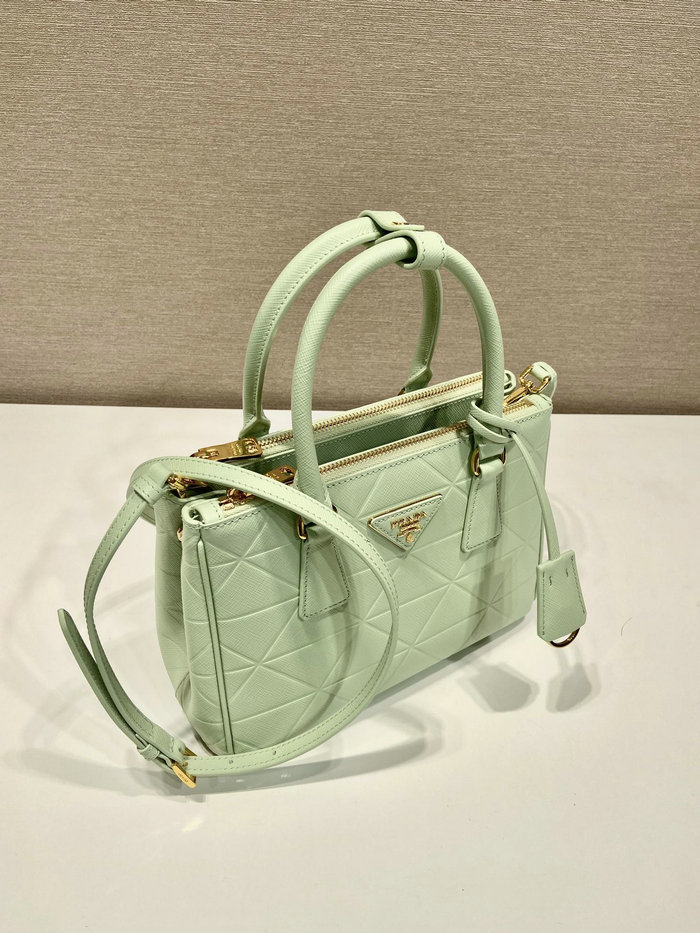 Prada Saffiano leather handbag Green 1BA896