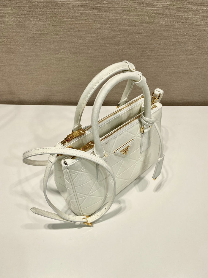 Prada Saffiano leather handbag White 1BA896