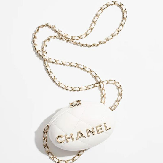 Chanel Clutch With Chain White AP3252