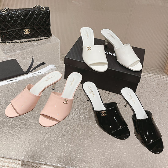 Chanel Patent Mules SNC052602