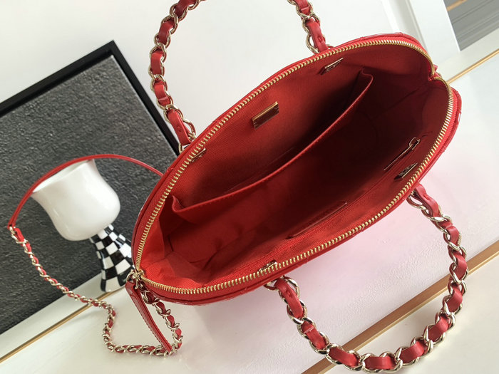 Chanel Small Tote Red AS3969