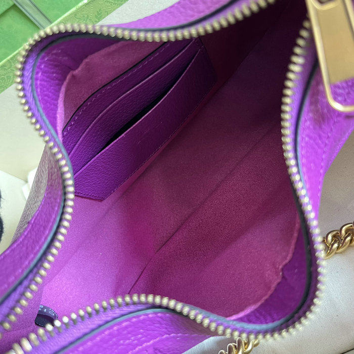 Gucci Aphrodite Small Shoulder Bag Purple 731817