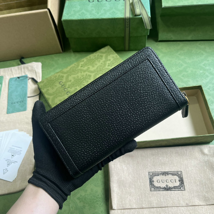 Gucci Diana Continental Wallet Black 658634