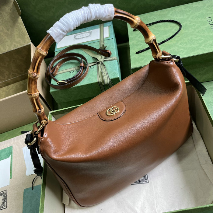 Gucci Diana Large Shoulder Bag Brown 746245