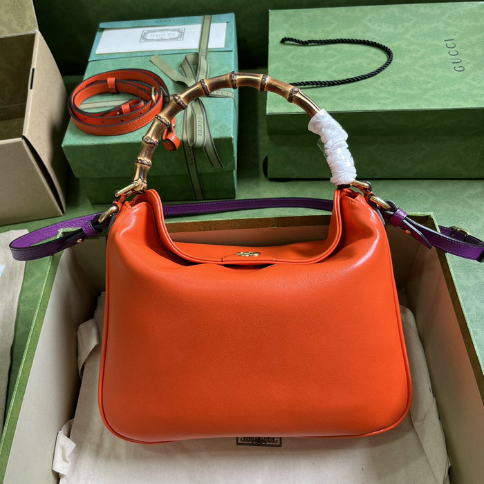 Gucci Diana Medium Shoulder Bag Orange 746124