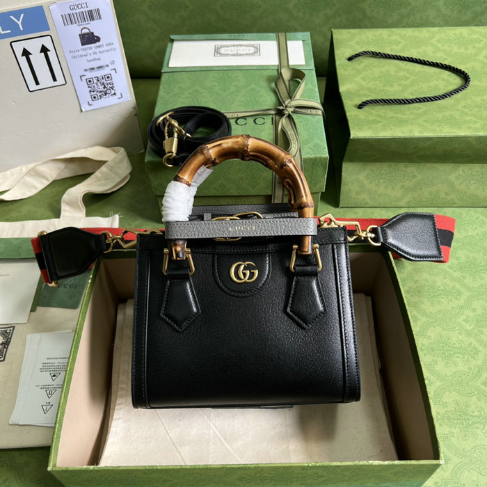 Gucci Diana Mini Tote Bag Black 702732