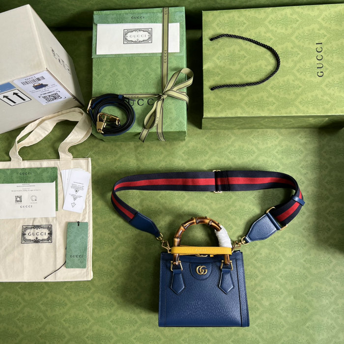 Gucci Diana Mini Tote Bag Blue 702732