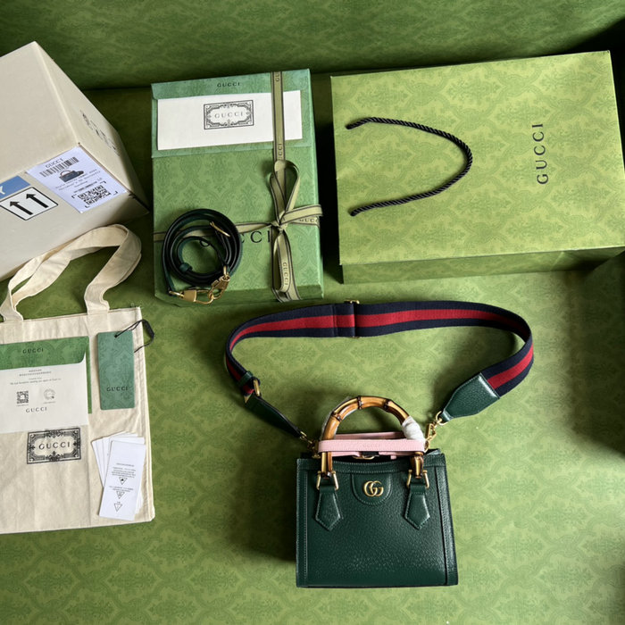 Gucci Diana Mini Tote Bag Green 702732