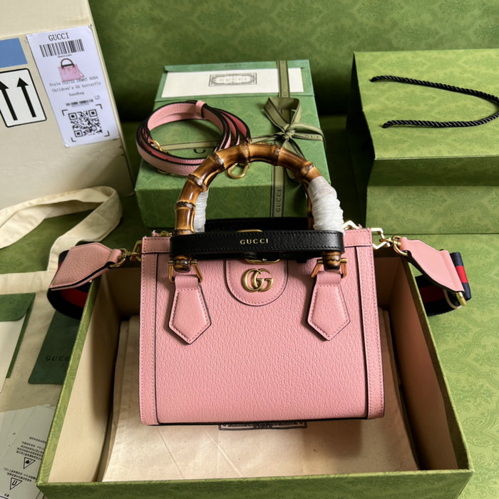 Gucci Diana Mini Tote Bag Pink 702732