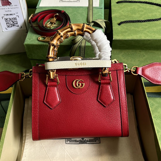 Gucci Diana Mini Tote Bag Red 702732