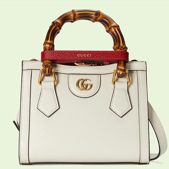 Gucci Diana Mini Tote Bag White 702732