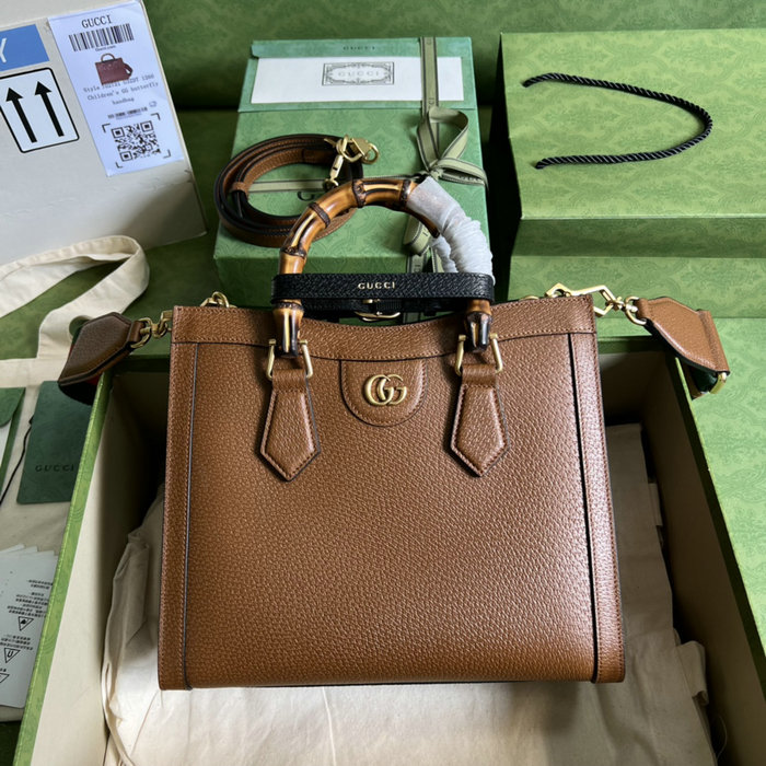 Gucci Diana Small Tote Bag Brown 702721