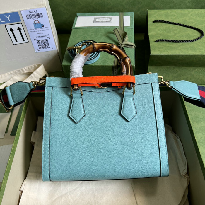 Gucci Diana Small Tote Bag Light Blue 702721