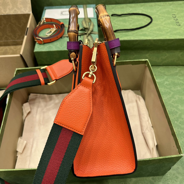 Gucci Diana Small Tote Bag Orange 702721