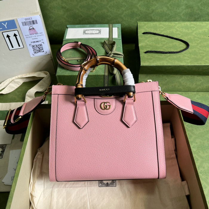 Gucci Diana Small Tote Bag Pink 702721