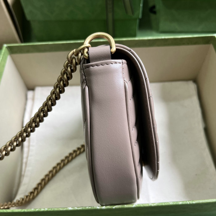 Gucci GG Marmont Matelasse Chain Mini Bag Pink 746431