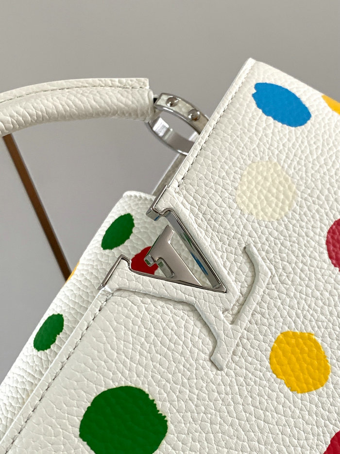 LV x YK Capucines BB Bag White M21637