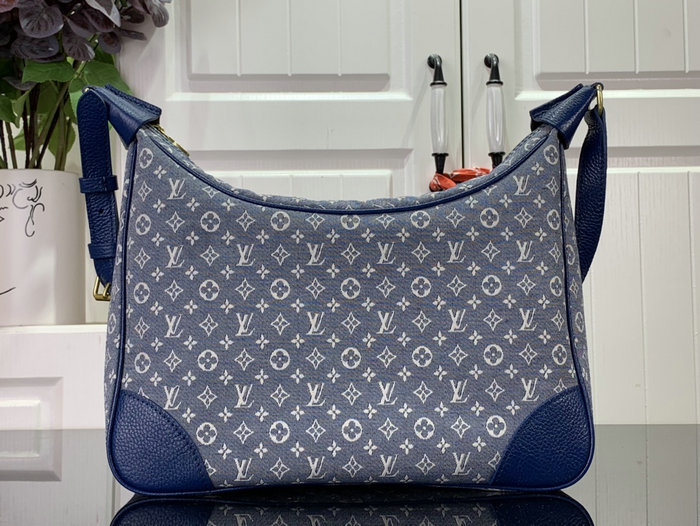 Louis Vuitton Boulogne Shoulder Bag Blue M95225