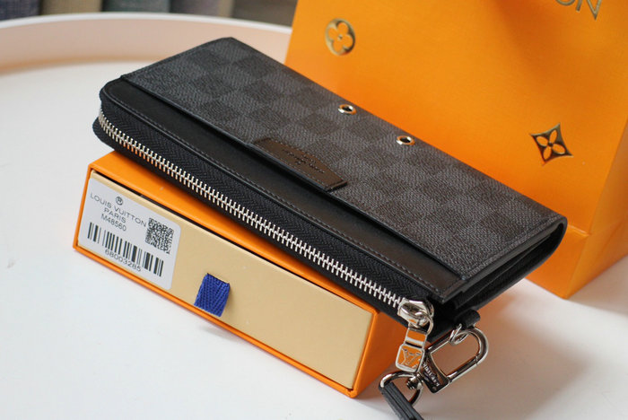 Louis Vuitton Damier Graphite Zippy Dragonne N60379