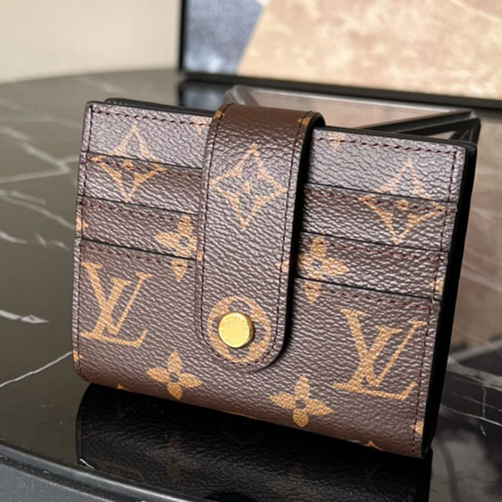 Louis Vuitton Monogram Canvas Wallet Black M61731