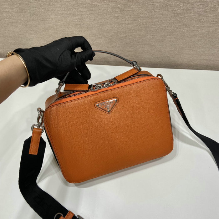 Medium Prada Brique Saffiano leather bag Orange 2VH069