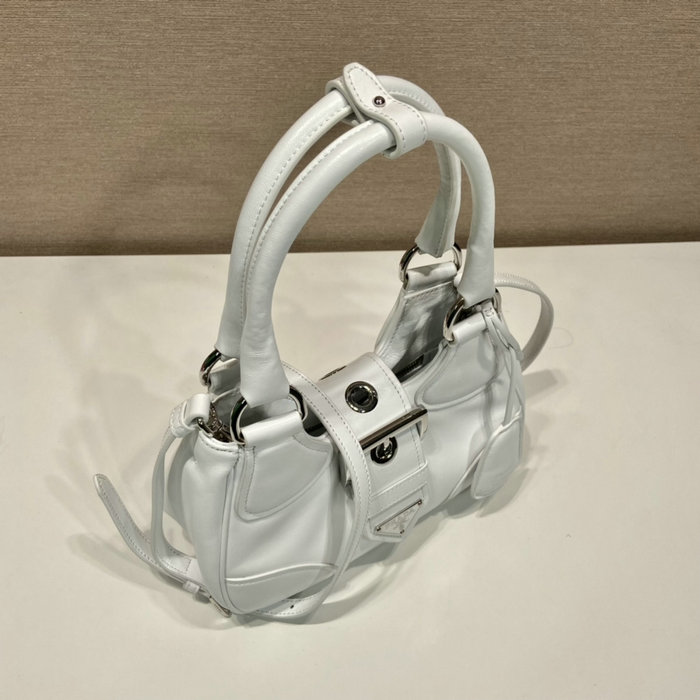 Prada Moon padded nappa-leather bag White 1BA381